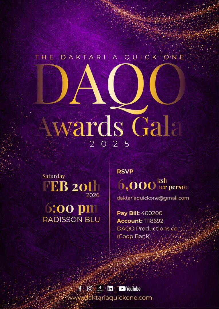 DAQO Awards Gala 2025 - Saturday February 20th, 2026 at 6:00 PM, Radisson Blu